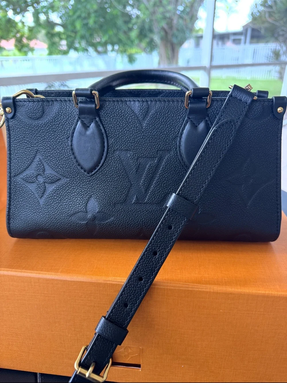 Louis Vuitton Black OnTheGo East West bag